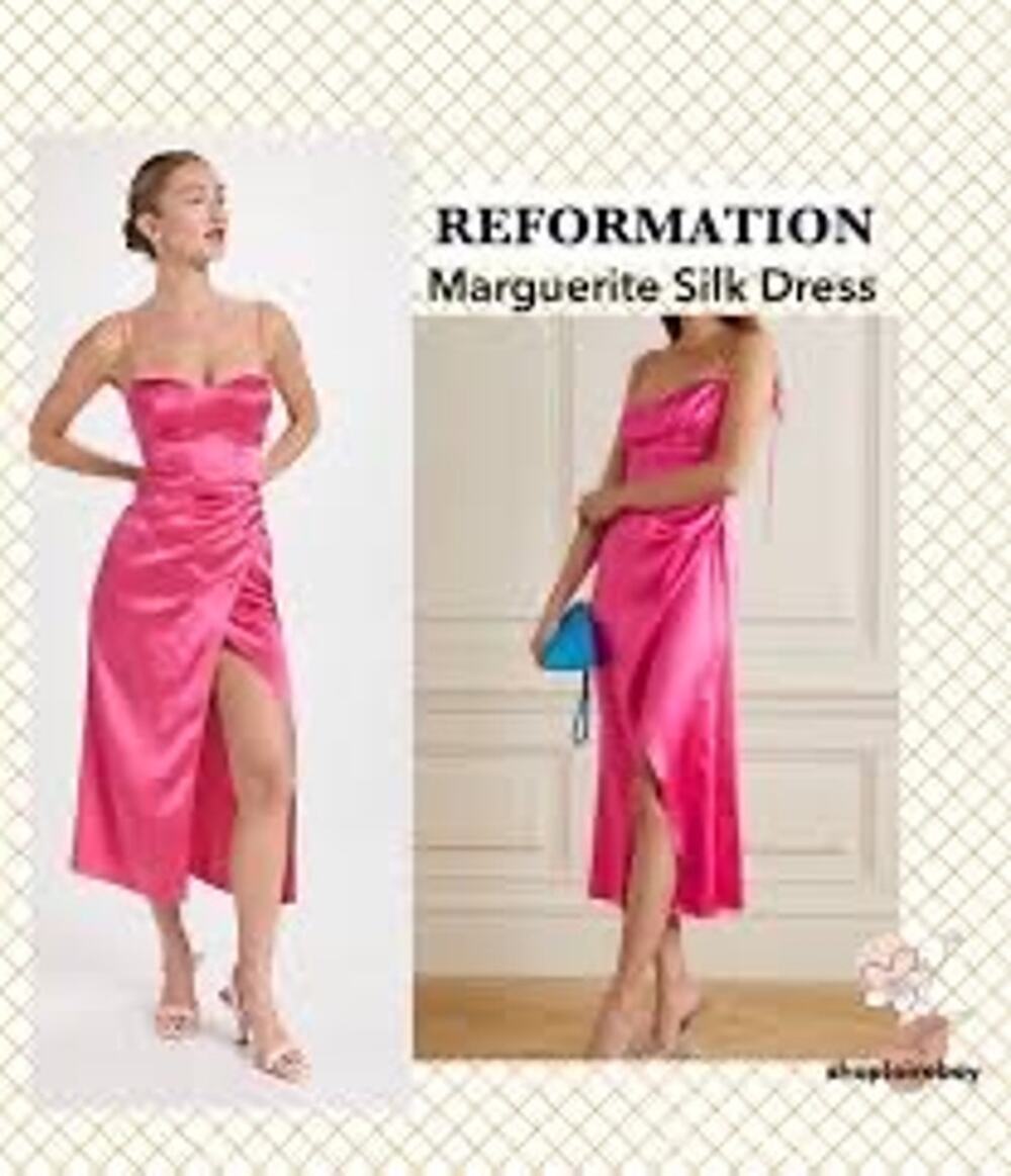 Reformation Marguerite Silk Dress Es (b63) size 10 NWT